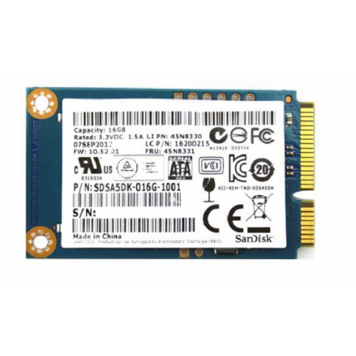 0B47309 SSD Накопичувач IBM Lenovo 16GB MLC SATA 3Gbps mSATA