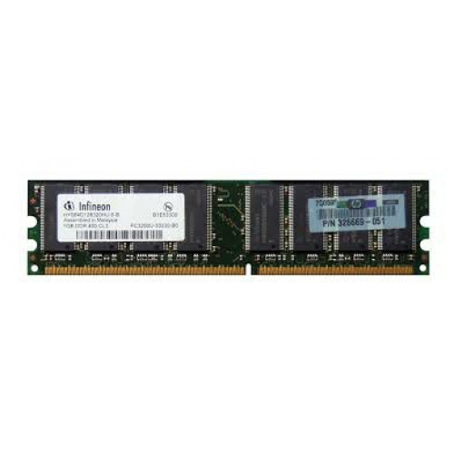 326669-051 Оперативна пам'ять HP 1GB DDR-400MHz non-ECC Unbuffered CL3