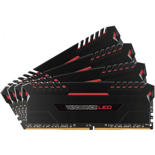 CMU32GX4M4C3000C15R Оперативна пам'ять Corsair Vengeance LED 32GB Kit (4x 8GB) DDR4-3000MHz CL15