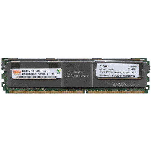 397413-B21 Оперативна пам'ять HP 4GB Kit (2x2GB) PC2-5300 DDR2-667MHz ECC