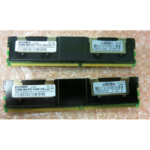 398705-051 Оперативна пам'ять HP 512MB DDR2-667MHz ECC Fully Buffered CL5