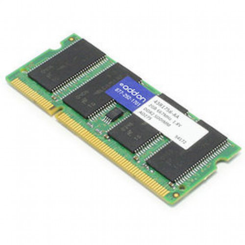 43R1756-AA Оперативная память ADDON (IBM 43R1756 Совместимый) 2GB DDR2-667MHz Unbuffered Dual Rank 1.8V 200-pin CL5 SODIMM
