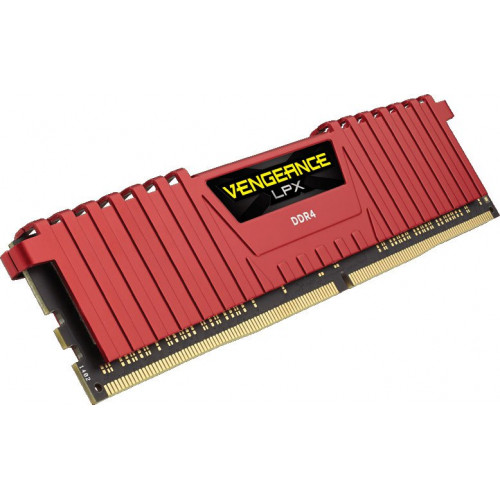 Оперативна пам'ять Corsair Vengeance LPX 4GB DDR4 2400MHz C14 Kit - Red (CMK4GX4M1A2400C14R)