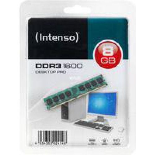 Оперативна пам'ять Intenso Desktop Pro DDR3, 8GB, 1600MHz, CL11 (5631160)