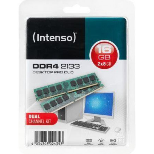 Оперативна пам'ять Intenso DDR4 16GB (2x 8GB) 2400MHz, CL17 (5642162)
