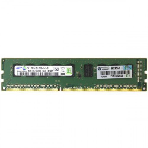 662608-571 Оперативна пам'ять HP 2GB DDR3-1600MHz ECC Unbuffered