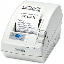 Термопринтер для этикеток с RS-232 и автообрезкой CITIZEN CTS281RSEWHPLM1 белый