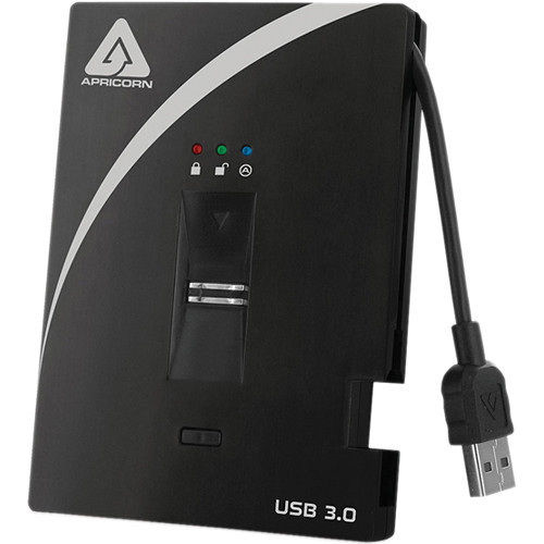 A25-3BIO256-1000 Жорсткий диск Apricorn 1TB Aegis Biometric USB 3.0 (256-Bit AES-XTS)
