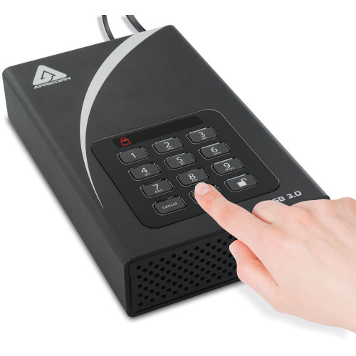 ADT-3PL256-2000 Жорсткий диск Apricorn 2TB Aegis Padlock DT USB 3.0