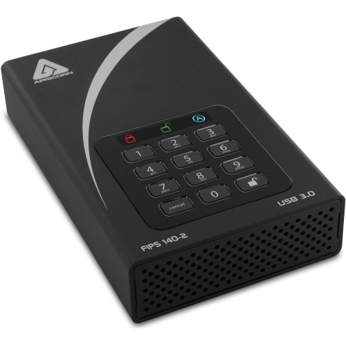 ADT-3PL256F-4000 Жорсткий диск Apricorn 3.5" Aegis 4TB USB 3.0 Padlock DT FIPS