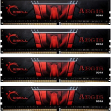 F4-2133C15Q-16GIS Оперативна пам'ять G.Skill Aegis 16GB Kit (4x 4GB) DDR4-2133MHz CL15 DIMM