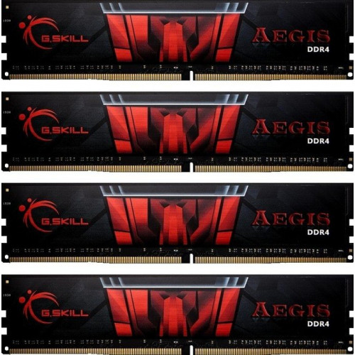 F4-2133C15Q-16GIS Оперативна пам'ять G.Skill Aegis 16GB Kit (4x 4GB) DDR4-2133MHz CL15 DIMM