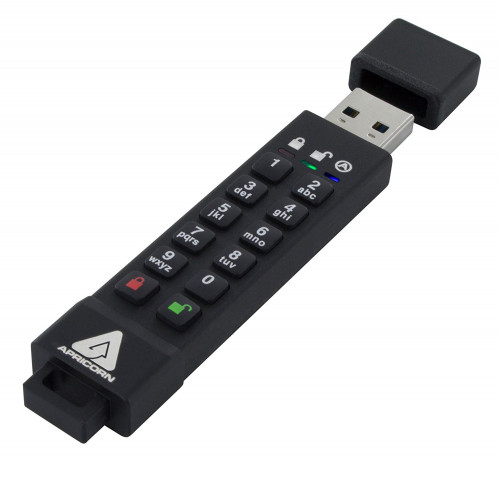 ASK3Z-128GB Защищенный USB флэш-накопитель Apricorn Aegis Secure Key 3z 128GB USB 3.1, FIPS 140-2 Level 3, AES XTS 256-bit