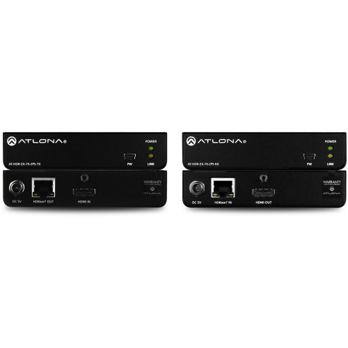 AT-HDR-EX-70-2PS передатчик и приемник видеосигнала ATLONA 4K HDR HDMI Over HDBaseT Transmitter & Receiver Kit