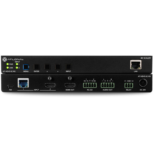 AT-HDVS-SC-RX приемник видеосигнала ATLONA HDBaseT Receiver and 4K/UHD Scaler with Local HDMI Input (330')