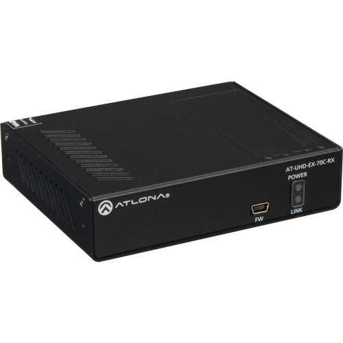 AT-UHD-EX-70C-RX приемник видеосигнала ATLONA 4K/UHD HDMI Over HDBaseT Receiver with Control and PoE (70m)