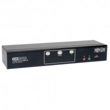 B004-2DUA2-K KVM переключатель Tripp Lite 2-Port Dual Monitor DVI KVM Switch, TAA, GSA with Audio and USB 2.0 Hub, Cables Incl
