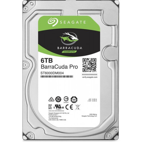 Жорсткий диск Seagate BarraCuda Pro 6TB, SATA 6Gb/s (ST6000DM004)