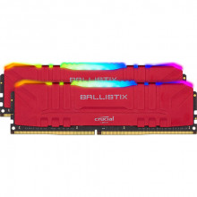 BL2K16G32C16U4RL Оперативна пам'ять Crucial 32GB Ballistix RGB DDR4 3200 MHz UDIMM Gaming Desktop (2 x 16GB, Red)
