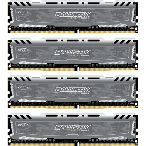 BLS4C16G4D240FSB Оперативна пам'ять Crucial 64GB (4x 16GB) DDR4-2400MHz CL16