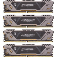 Оперативна пам'ять Crucial Ballistix Sport AT DDR4 64GB 4x16GB, 2666MHz, CL16 (BLS4C16G4D26BFST)