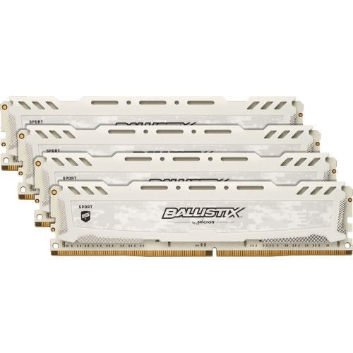 BLS4K8G4D30AESCK Оперативна пам'ять CRUCIAL Ballistix 32GB Sport LT Series DDR4 3000MHz SR UDIMM Kit (4 x 8GB, White)