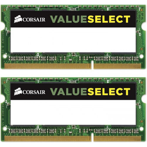 Оперативна пам'ять Corsair ValueSelect SO-DIMM 8GB (2 x 4GB) DDR3-1066MHz CL7 (CM3X8GSDKIT1066)