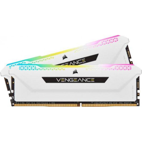Оперативна пам'ять Corsair Vengeance RGB PRO SL, DDR4, 32 GB, 3600MHz, CL18 (CMH32GX4M2D3600C18W)