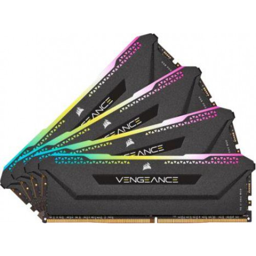 Оперативна пам'ять Corsair Vengeance RGB PRO SL, DDR4, 32 GB, 3200MHz, CL16 (CMH32GX4M4E3200C16)
