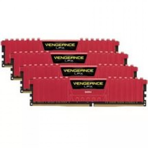 Оперативна пам'ять Corsair Vengeance LPX 16GB (4x4GB) DDR4 3866MHz C18 Kit - Red (CMK16GX4M4B3866C18R)