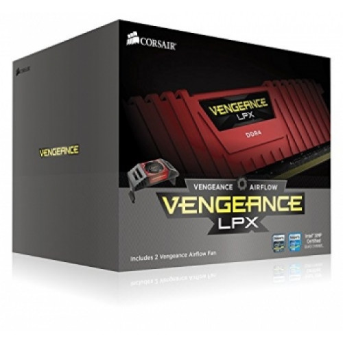 Оперативна пам'ять Corsair Vengeance LPX 64GB (4x16GB) DDR4 3333MHz C16 Kit - Red (CMK64GX4M4B3333C16R)
