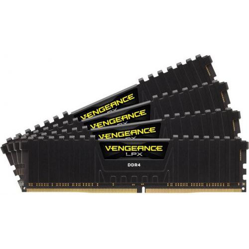 Оперативна пам'ять Corsair Vengeance LPX DDR4 64GB KIT 4x16GB 3600MHz CL18 (CMK64GX4M4B3600C18)