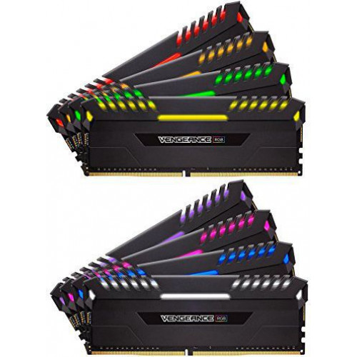 Оперативна пам'ять Corsair Vengeance RGB DIMM 128GB Kit (8x 16GB) DDR4-3000MHz CL16 (CMR128GX4M8C3000C16)