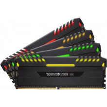 Оперативна пам'ять Corsair Vengeance RGB DDR4 64GB (4x 16GB) 2666MHz CL16 (CMR64GX4M4A2666C16)