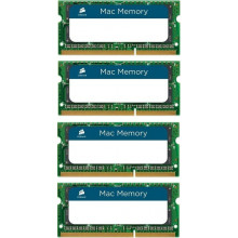 Оперативна пам'ять Corsair Mac SO-DIMM 32GB Kit (4x 8GB) DDR3L 1866MHz CL11 (CMSA32GX3M4C1866C11)