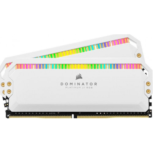 Оперативна пам'ять Corsair Dominator Platinum RGB, DDR4, 16 GB, 3200MHz, CL16 (CMT16GX4M2C3200C16W)