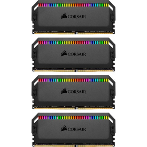 Оперативна пам'ять Corsair Dominator Platinum RGB DIMM Kit 32GB (4x 8GB) DDR4-3200MHz CL16-18-18-36 (CMT32GX4M4Z3200C16)