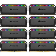 Оперативна пам'ять Corsair Dominator Platinum RGB DIMM Kit 64GB (8x 8GB) DDR4-3200MHz CL16-18-18-36 (CMT64GX4M8C3200C16)