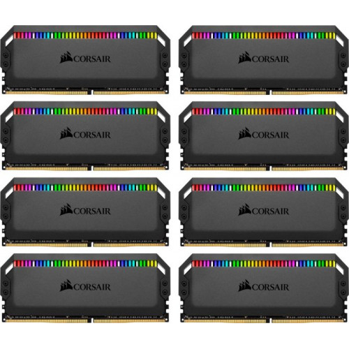Оперативна пам'ять Corsair Dominator Platinum RGB DIMM Kit 64GB (8x 8GB) DDR4-3200MHz CL16-18-18-36 (CMT64GX4M8C3200C16)