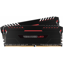 Оперативна пам'ять Corsair Vengeance LED DDR4 16GB (2x 8GB) 3000MHz CL16 Red (CMU16GX4M2C3000C16R)