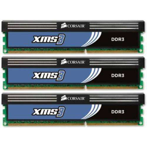Оперативна пам'ять Corsair 6 GB (3x2GB) DDR3 1600 MHz (CMX6GX3M3A1600C9)
