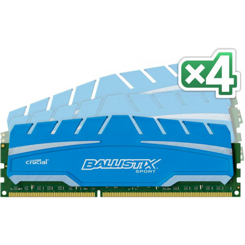 BLS4C8G3D169DS3BEU Оперативна пам'ять Crucial Ballistix Sport XT 32GB Kit (8GBx4) DDR3 1600 MHz