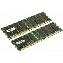 CT2KIT12872AA80E Оперативна пам'ять Crucial Kit 2GB (2x 1GB) DDR2-800MHz CL5 ECC Unbuffered DIMM