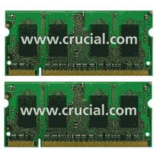 CT2KIT12864AC800 Оперативна пам'ять Crucial 2GB Kit (2 x 1GB) DDR2-800 SO-DIMM