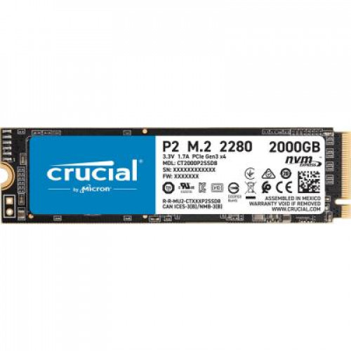 CT2000P2SSD8 SSD Накопичувач Crucial P2 SSD 2TB, M.2