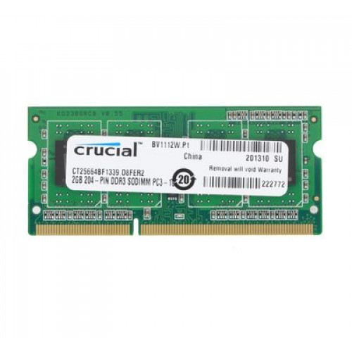 CT25664BF1339 Оперативна пам'ять Crucial 2GB DDR3L-1333MHz CL9 SO-DIMM