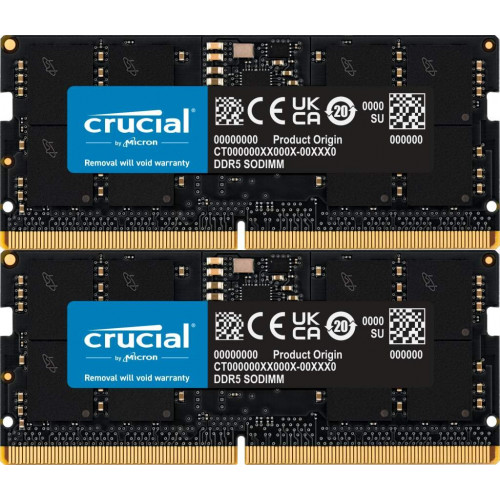 CT2K16G56C46S5 Оперативна пам'ять CRUCIAL SO-DIMM Kit 32GB DDR5-5600MHz CL46
