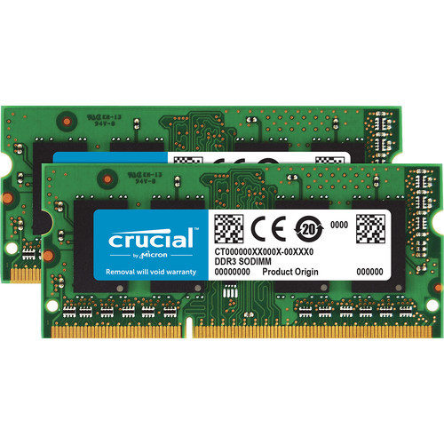 CT2K8G3S1339M Оперативна пам'ять Crucial 16GB Kit (2 x 8GB) DDR3L-1333mhz SO-DIMM for Mac