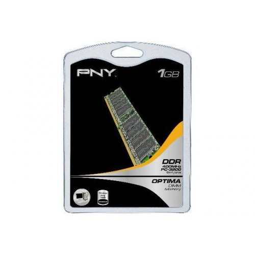 Оперативна пам'ять PNY Technologies DDR 1GB, 400MHz, CL3 (DIMM101GBN/3200-SB)