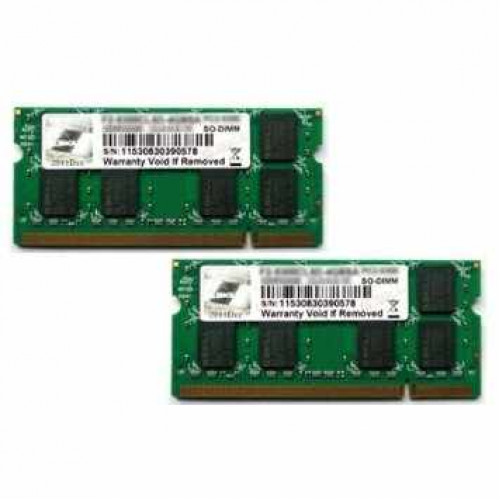 Оперативна пам'ять G.Skill DDR3 SO-DIMM 4GB (2x2GB) 1600-999 SQ (F3-12800CL9D-4GBSQ)